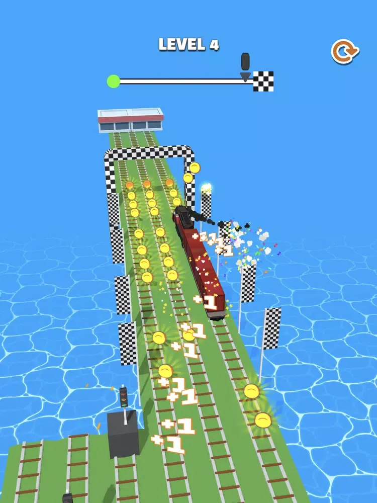 Tangkapan skrin Trains Run 3D iPad 