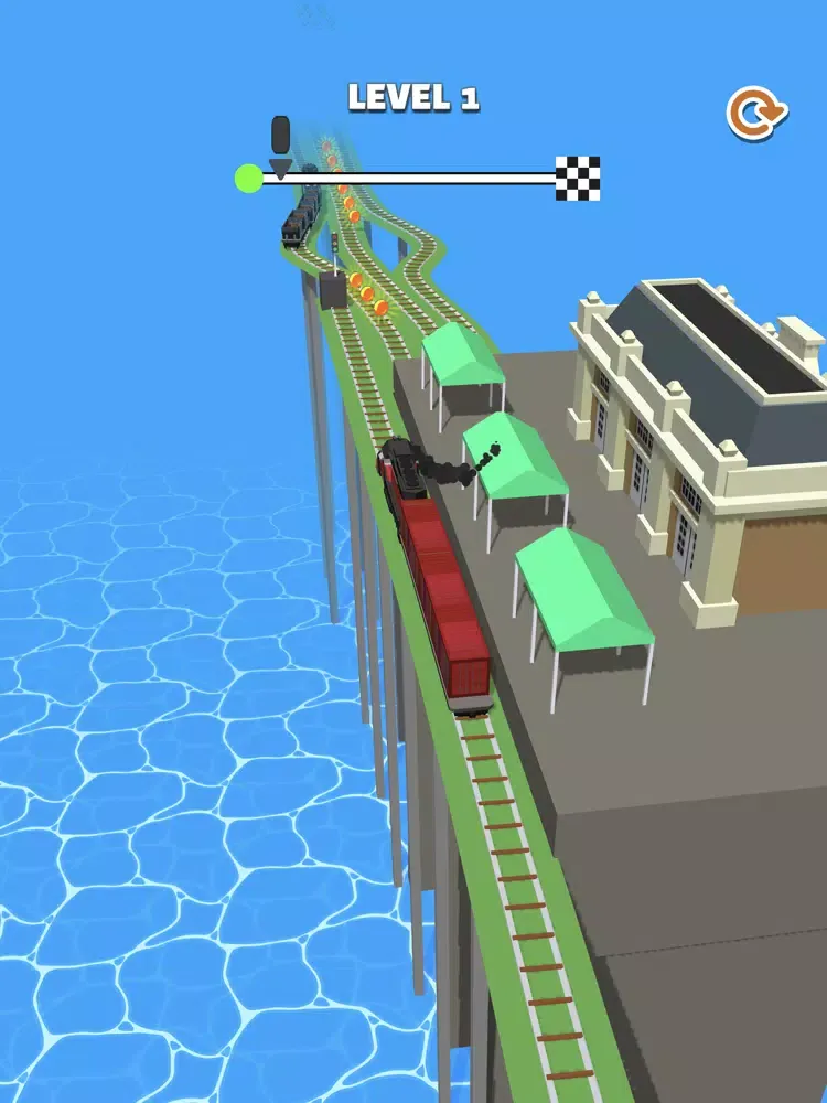 Tangkapan skrin Trains Run 3D iPad 
