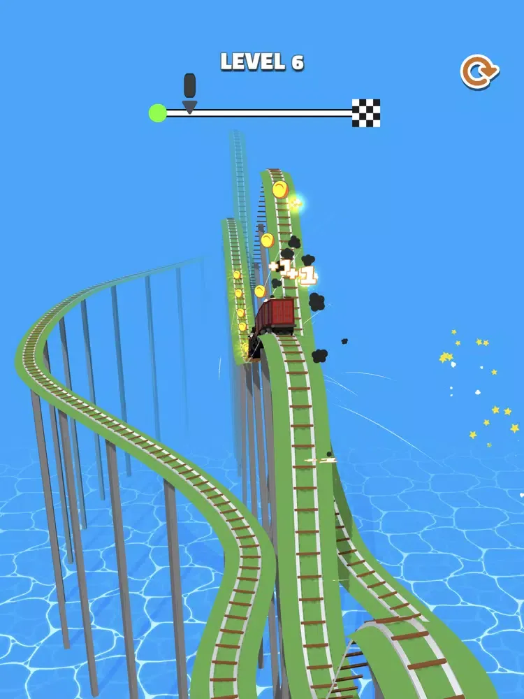Tangkapan skrin Trains Run 3D iPad 