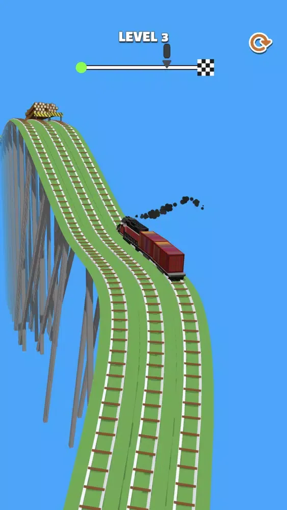 Tangkapan skrin Trains Run 3D