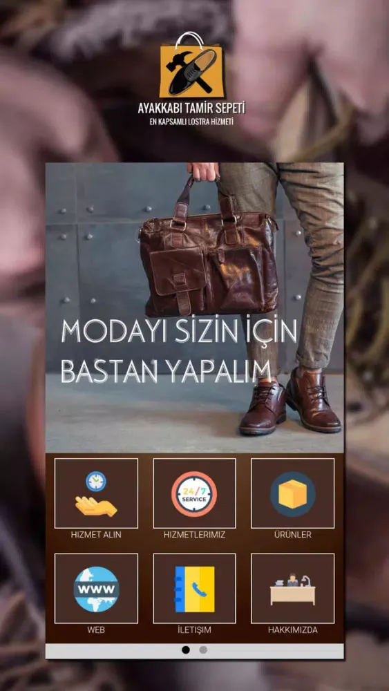 Tangkapan skrin Ayakkabı Tamir Sepeti