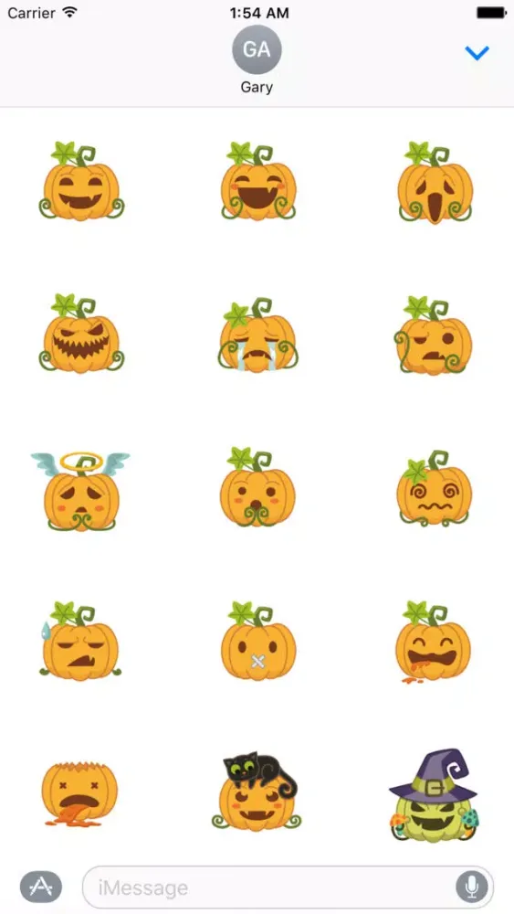 Cute Halloween Pumpkin Emoji Stickers Screenshots