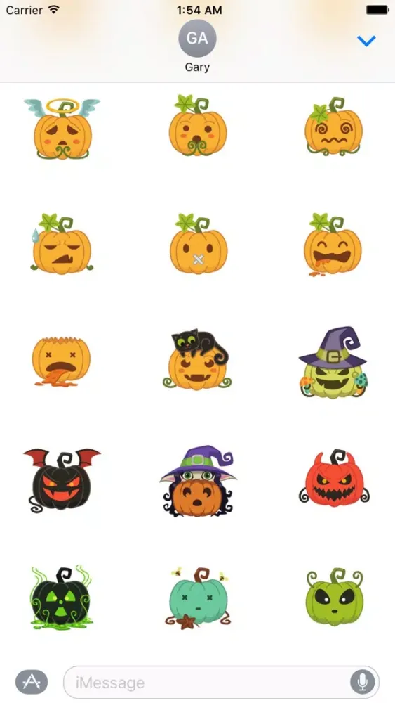 Cute Halloween Pumpkin Emoji Stickers Screenshots