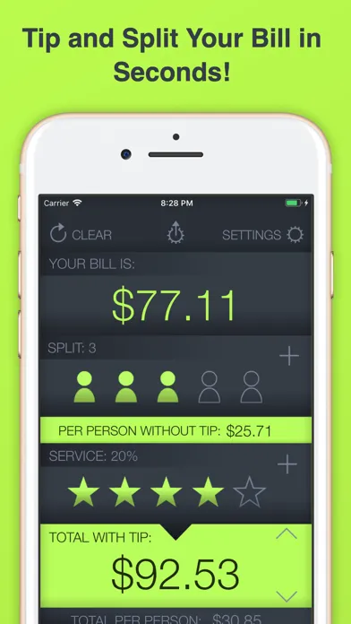Screenshot di Tip Calculator - Tap Tip Pro