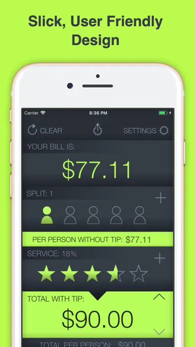 Screenshot di Tip Calculator - Tap Tip Pro