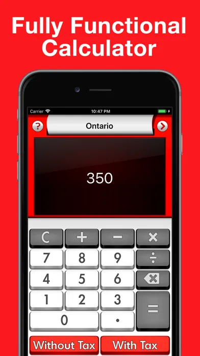 Canada Sales Tax Calculator +應用截圖