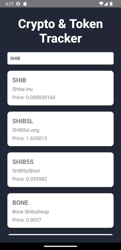 Crypto Price Tracker BTC, ETH应用截图
