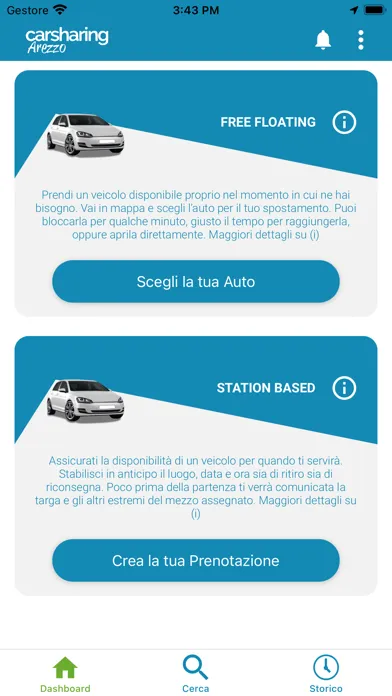 Captures d'écran de CarSharing Arezzo