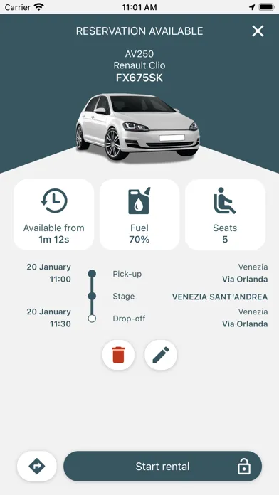 Скриншоты Veritas Car Sharing