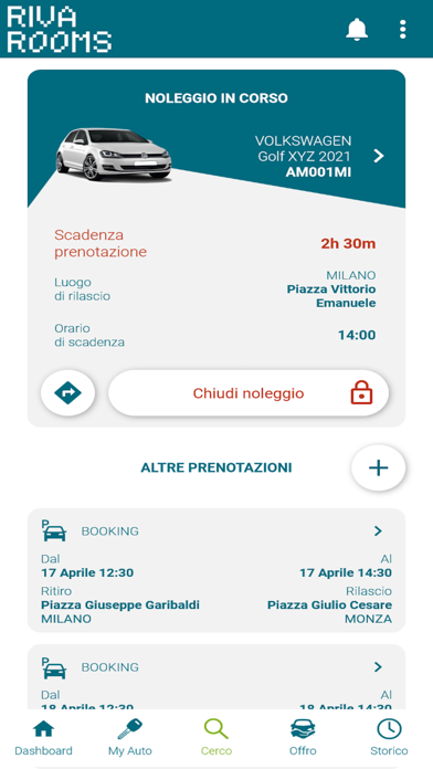 Riva Rooms Car Sharing Screenshots