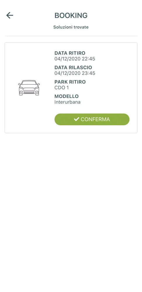 Screenshot di Veritas Car Sharing