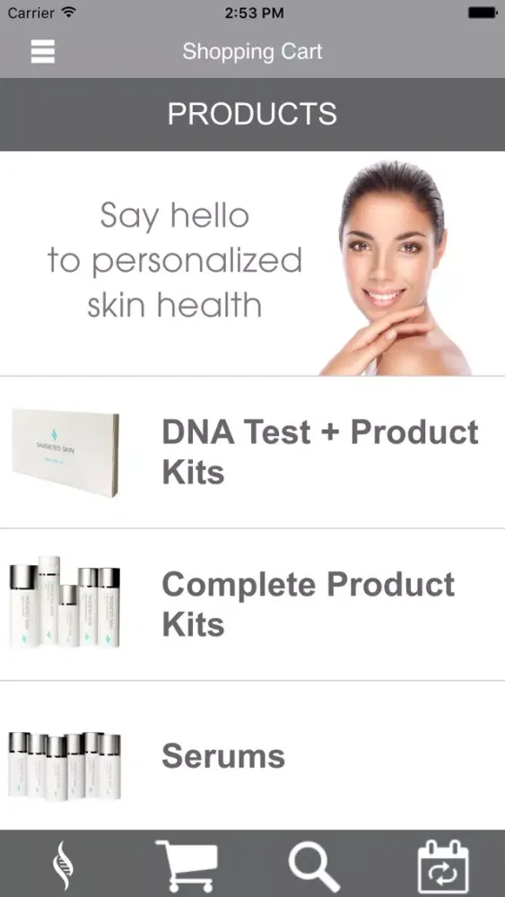 ภาพหน้าจอของ Targeted Skin ARO Platform