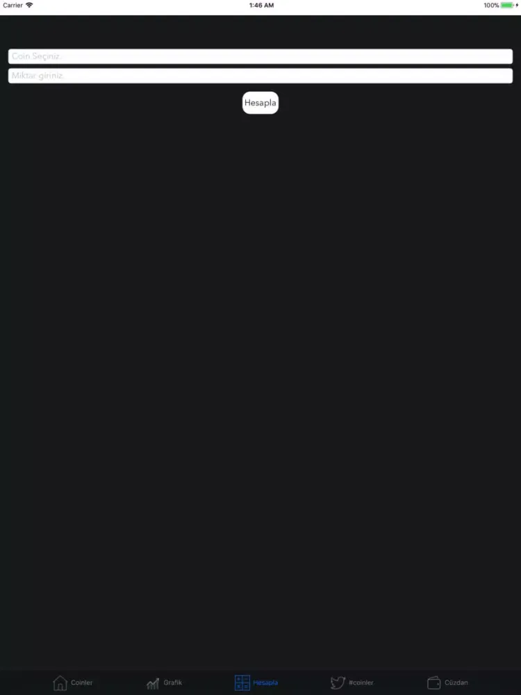 Tangkapan skrin dolar lira kurlari iPad 