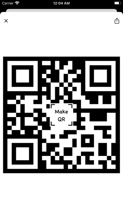 Make QR سکرین شاٹس