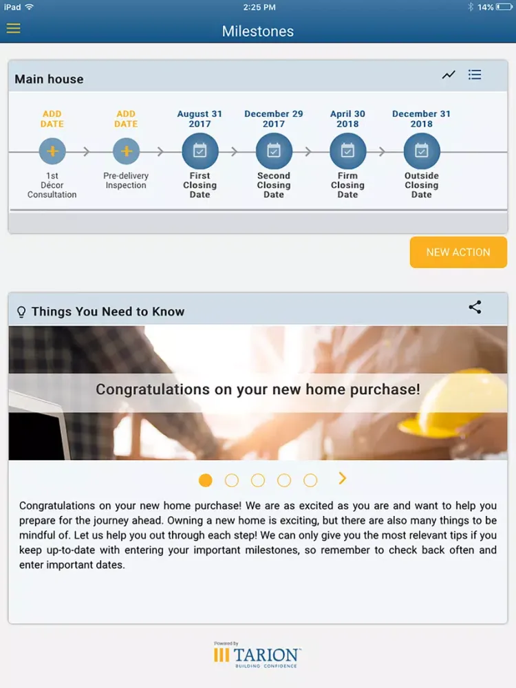 Tangkapan layar MyHome Planner iPad 