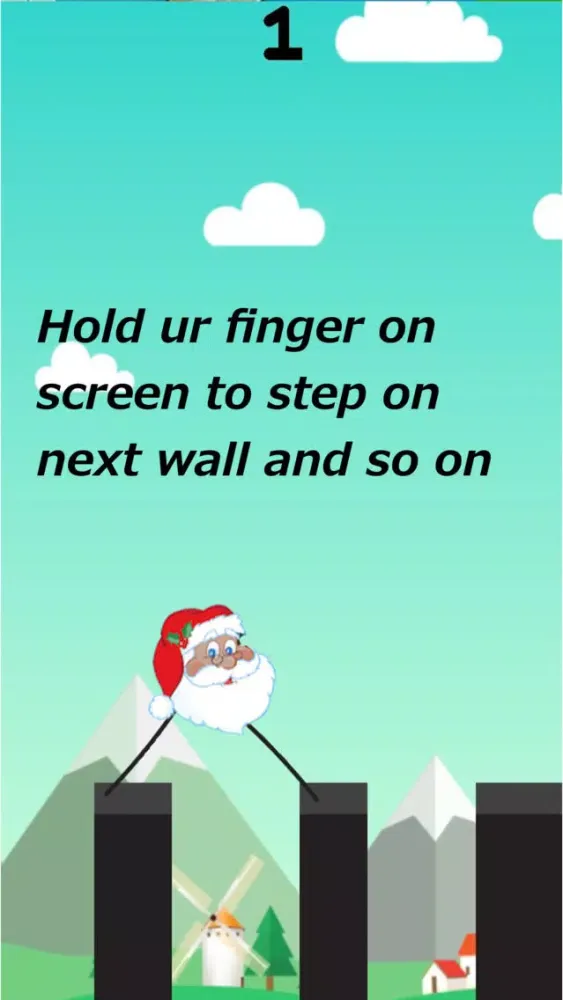 Captures d'écran de Santa Long Legs Challenge - Crazy walk bros HD