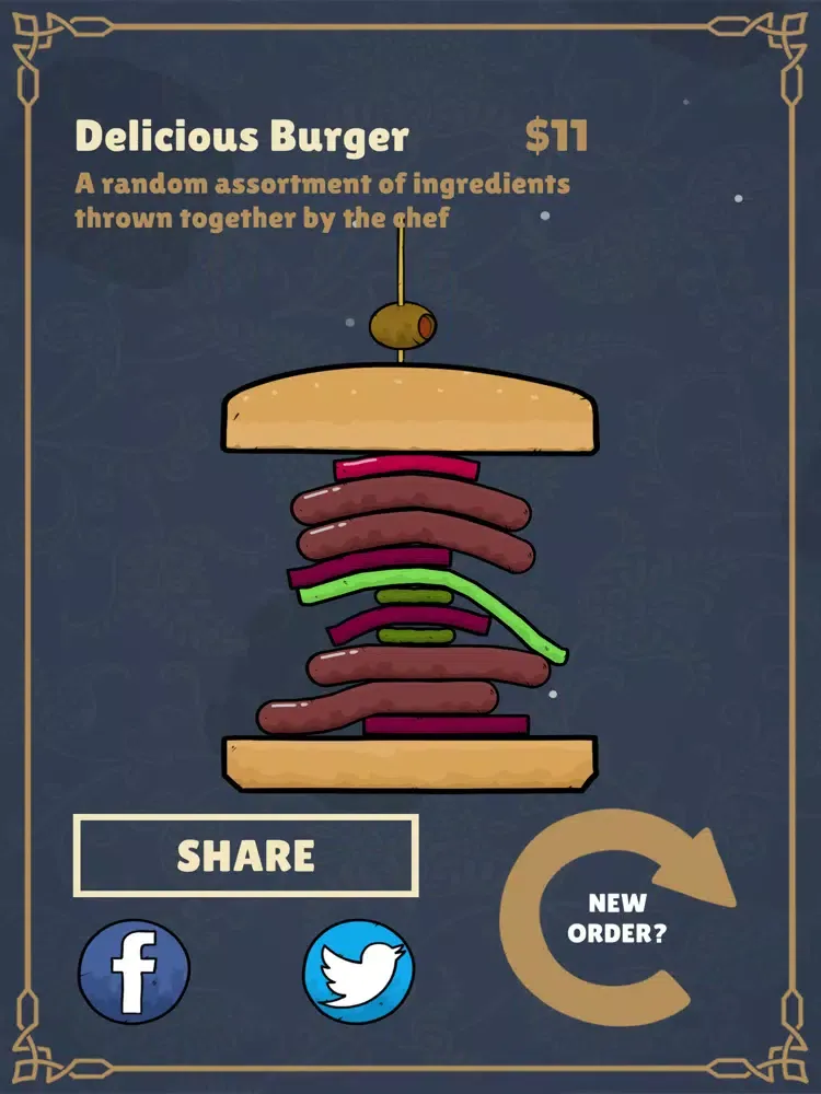 Ảnh chụp màn hình của Floppy Burger - New Head Chef iPad 
