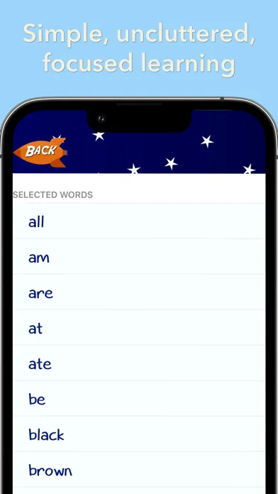 Zrzuty ekranu Outta Sight Words