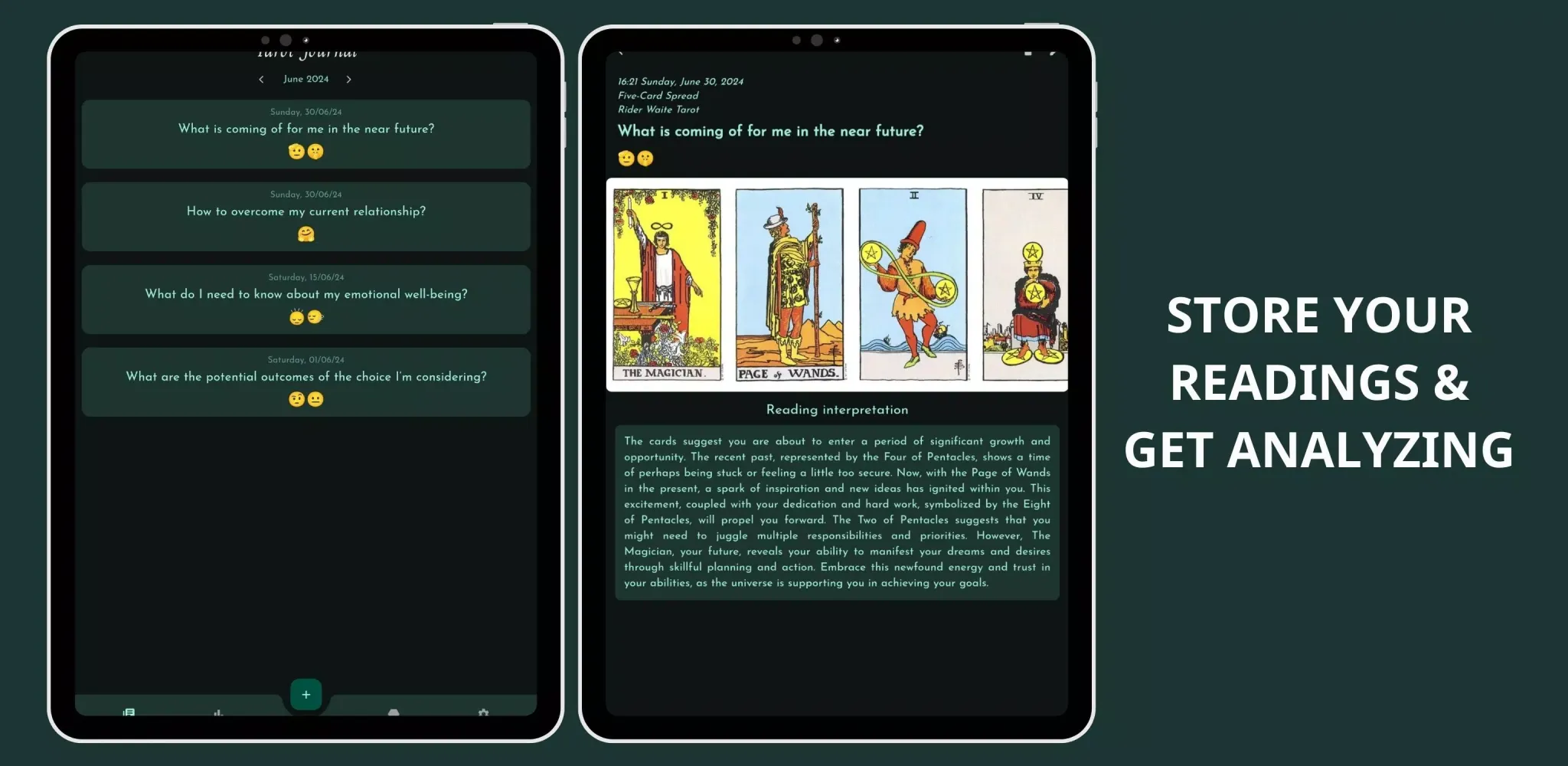 Tarot Journal स्क्रीनशॉट