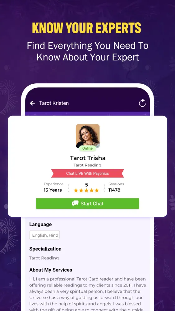 Capturas de pantalla de Tarot Card Psychic Reading