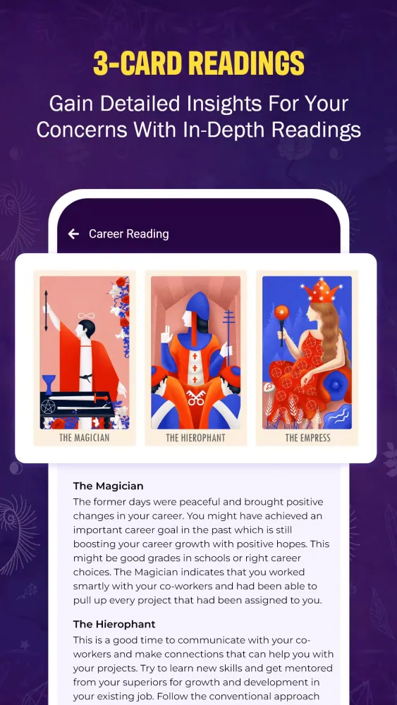 Capturas de pantalla de Tarot Card Psychic Reading