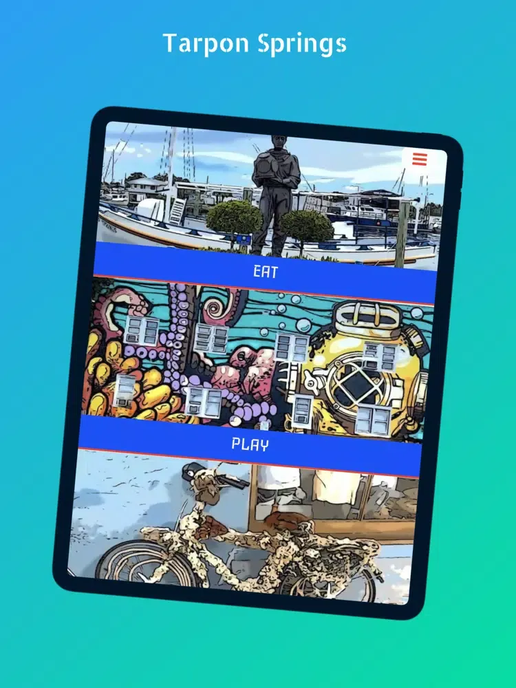 Tangkapan layar Tarpon Springs iPad 