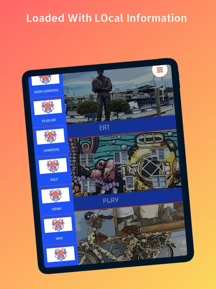 Tangkapan layar Tarpon Springs iPad 