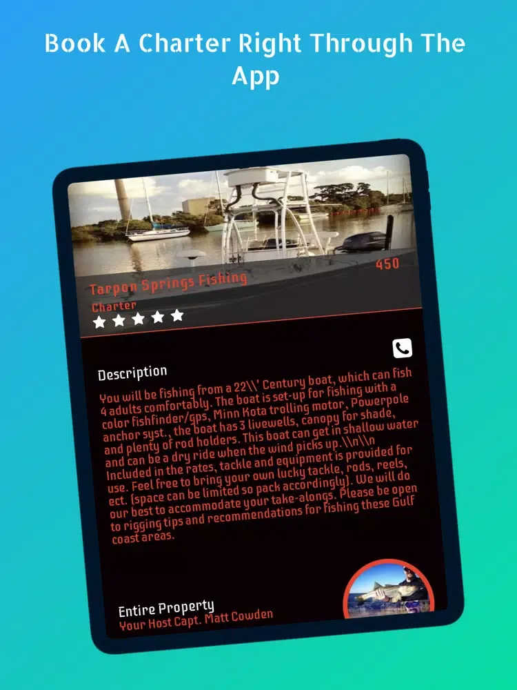 Tangkapan layar Tarpon Springs iPad 