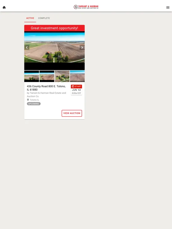 T&H Real Estate & Auction iPad  스크린샷