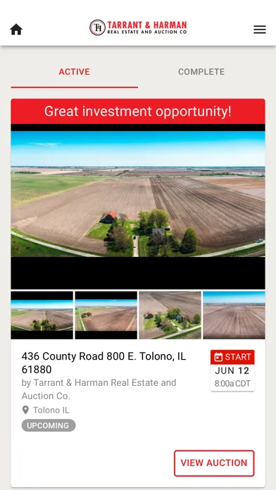 T&H Real Estate & Auction 스크린샷