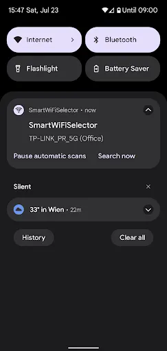 SmartWiFiSelector: strong WiFi स्क्रीनशॉट