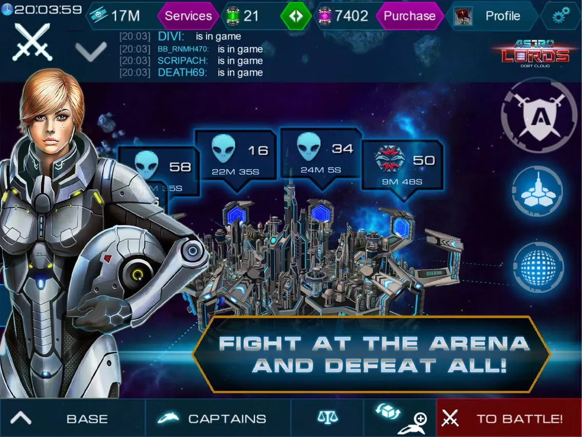 Astro Lords Mobile iPad 應用截圖