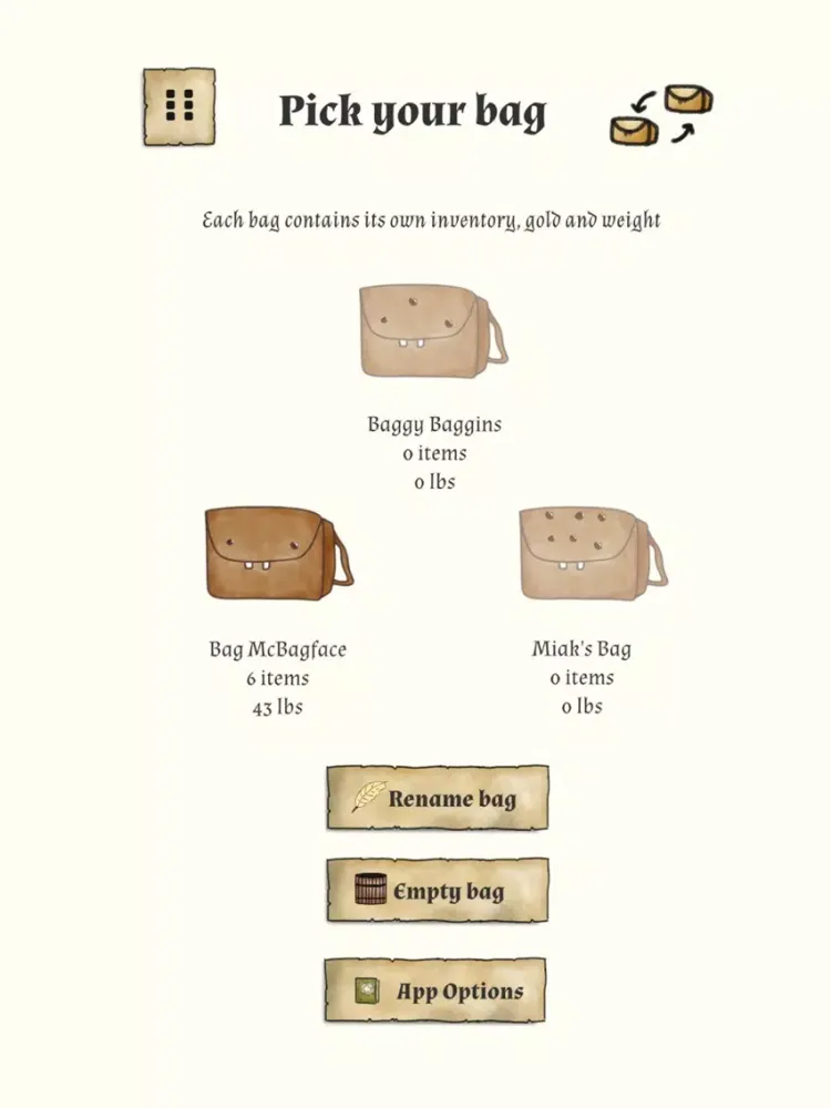 Bag +5 iPad 應用截圖