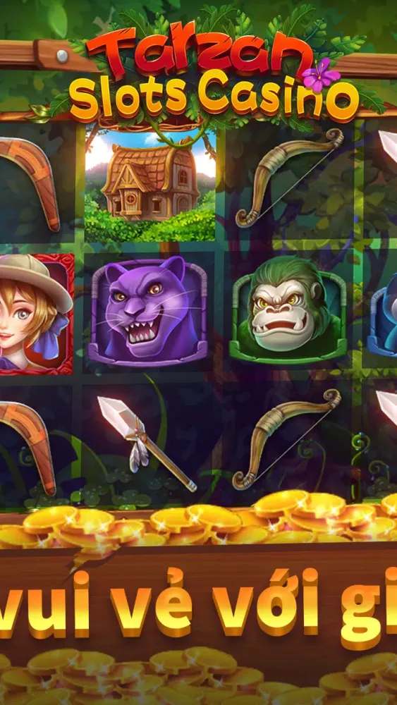 Tarzan Slots Casino应用截图