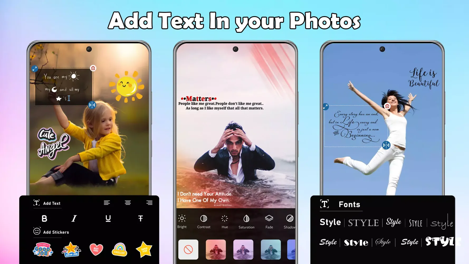 Text to Photo: Picture Editor Screenshots