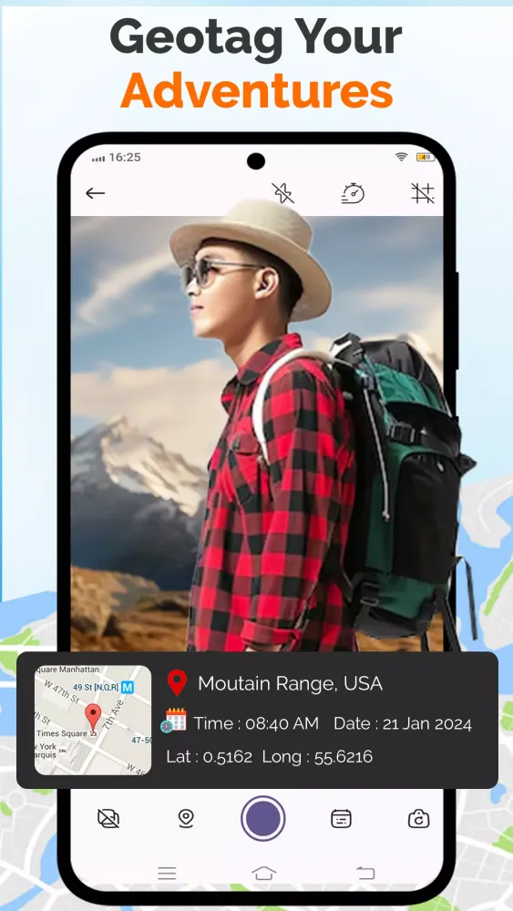 ภาพหน้าจอของ GPS Camera - Time Stamp Photos