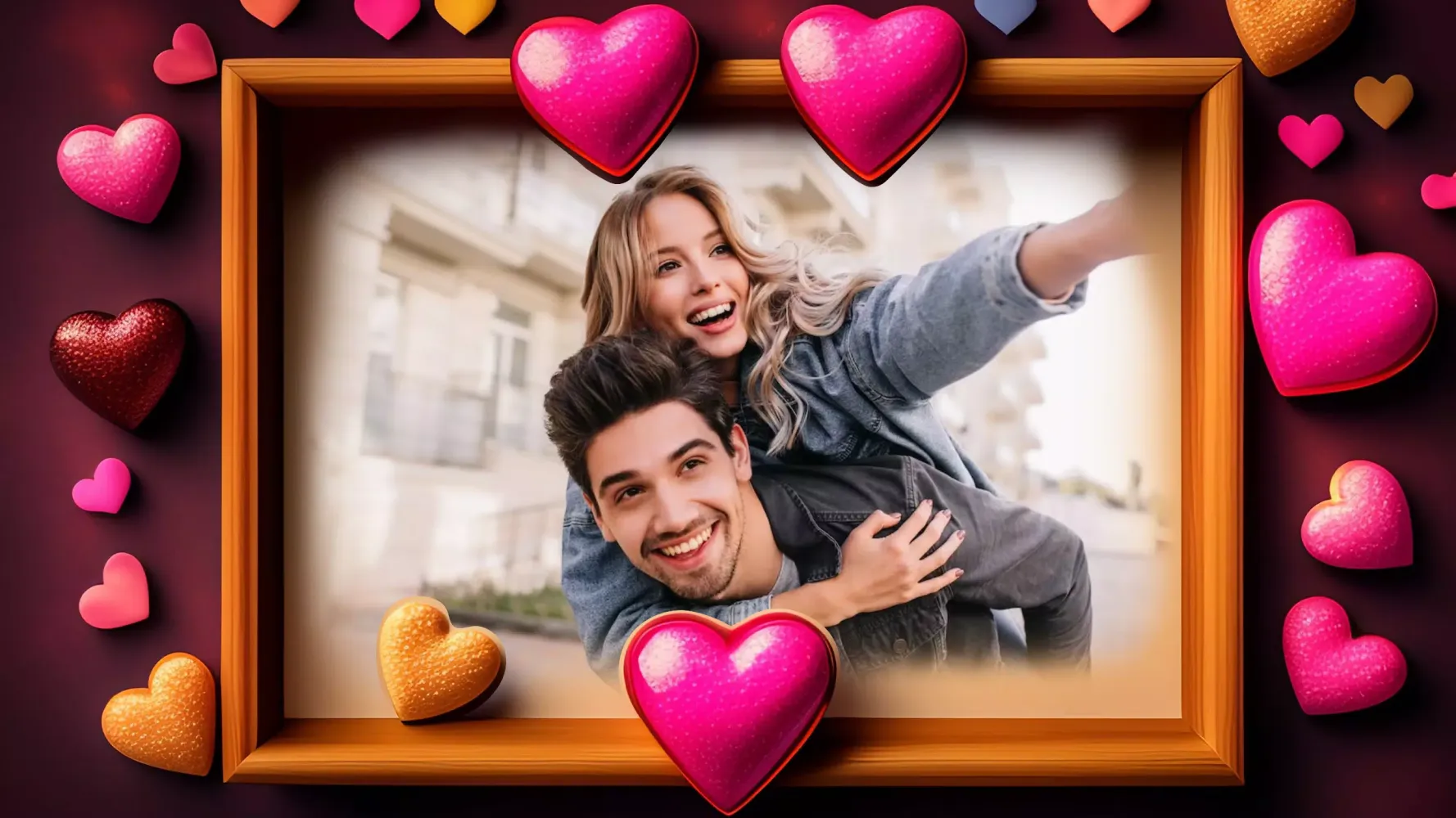 Romantic Love Photo Frames App Screenshots