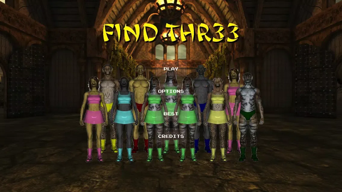Capturas de tela do Find Thr33