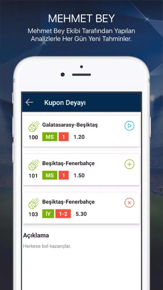 تصاویر Mehmet Bey - İddaa Tahminleri