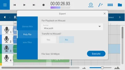 Tangkapan layar TASCAM Podcast Editor