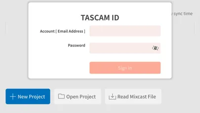 Tangkapan layar TASCAM Podcast Editor