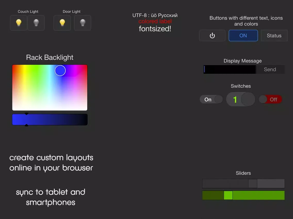 ภาพหน้าจอของ NetIO iPad 