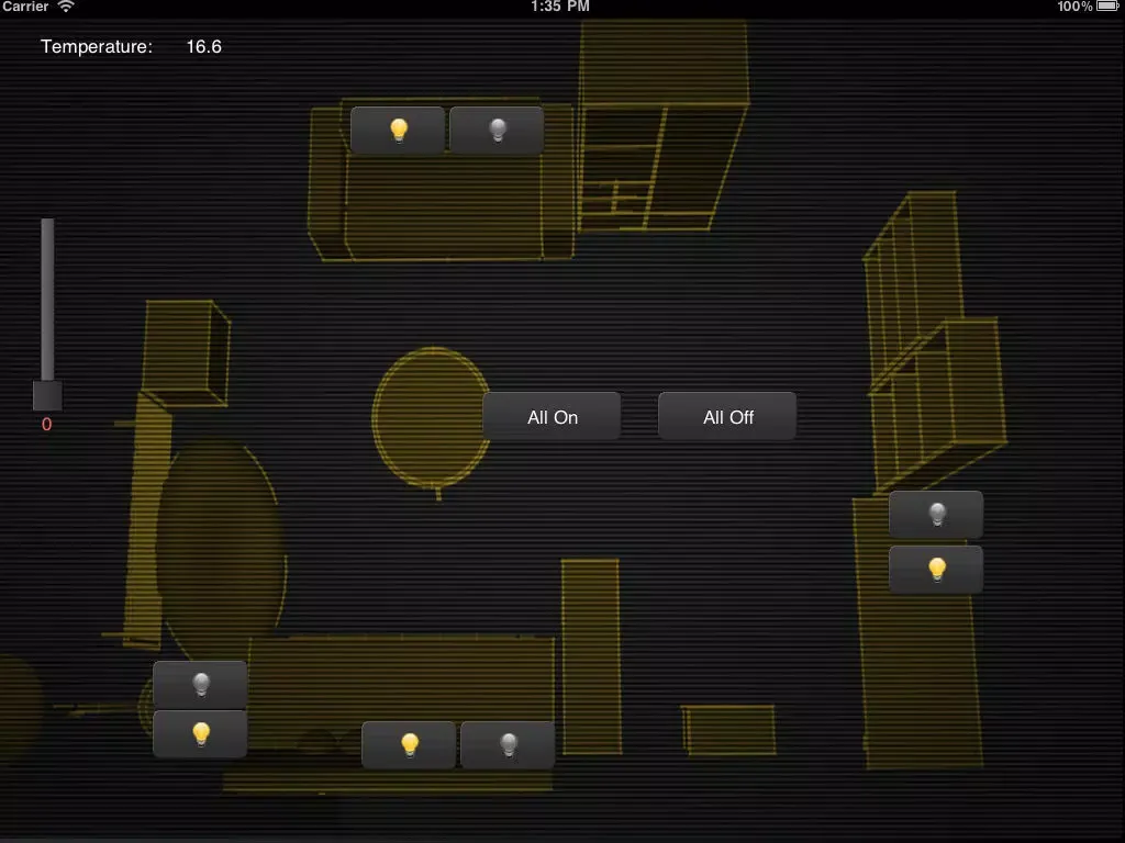 ภาพหน้าจอของ NetIO iPad 