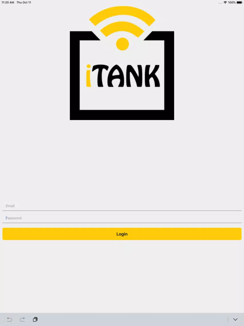 Zrzuty ekranu iTankLevel iPad 
