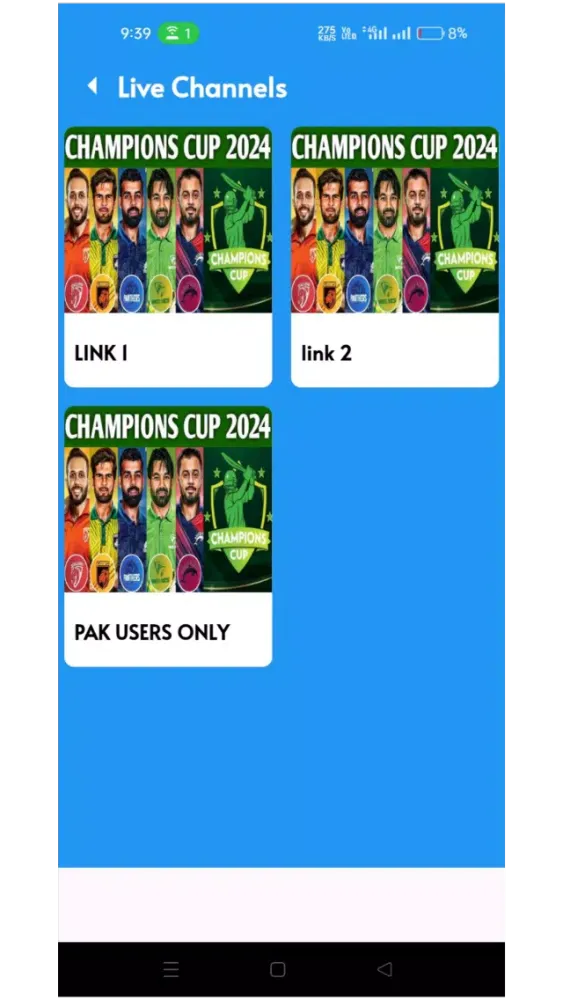 Live Cricket TV 2025 スクリーンショット
