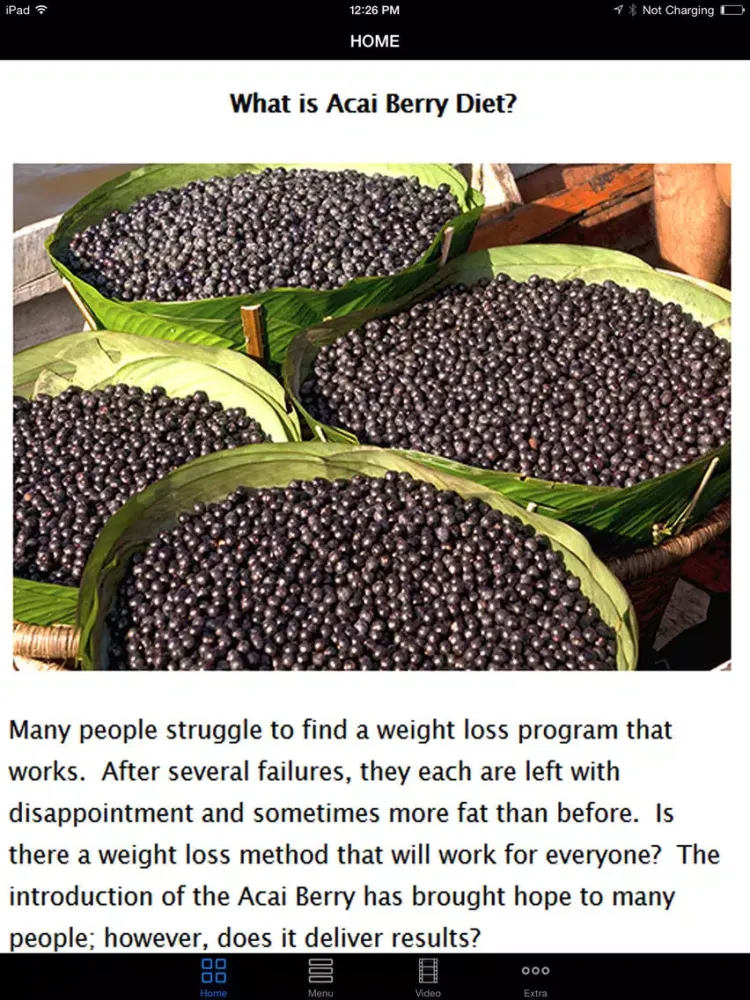Easy Acai Berry Diet - Healthy Weight Loss Plan iPad  स्क्रीनशॉट