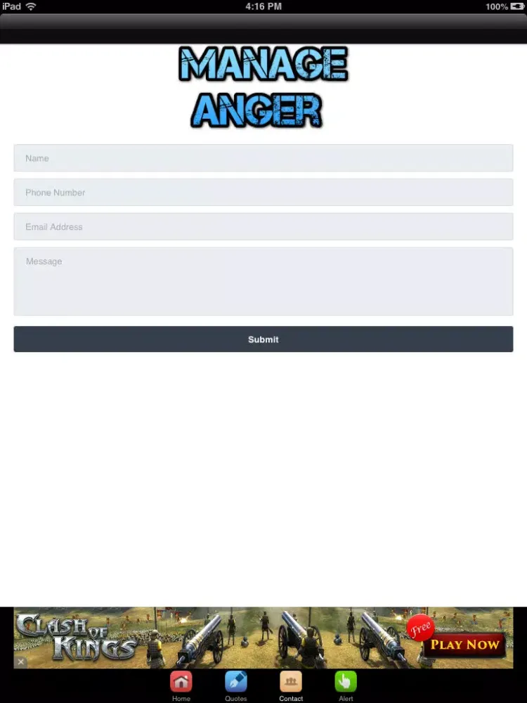 Anger Management Tips & 101 Anger Quotes iPad  स्क्रीनशॉट
