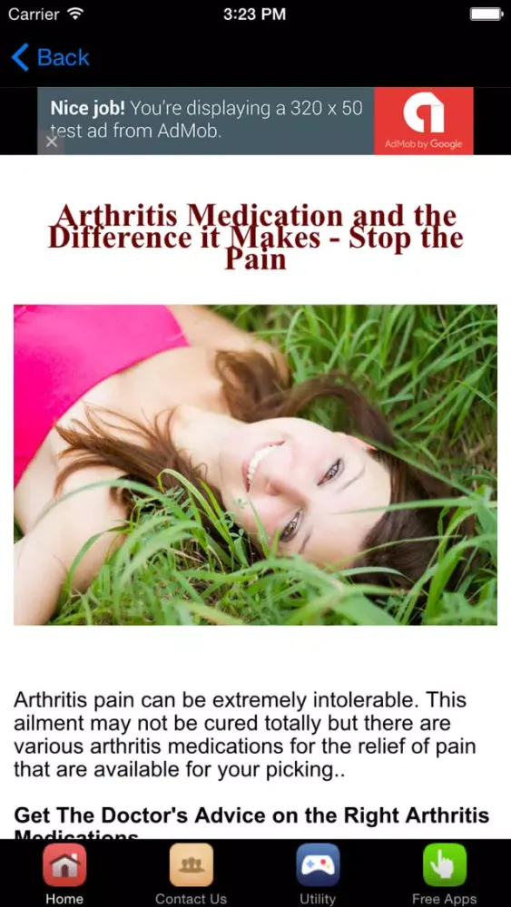 Tangkapan skrin Arthritis Treatment And Arthritis Pain Relief