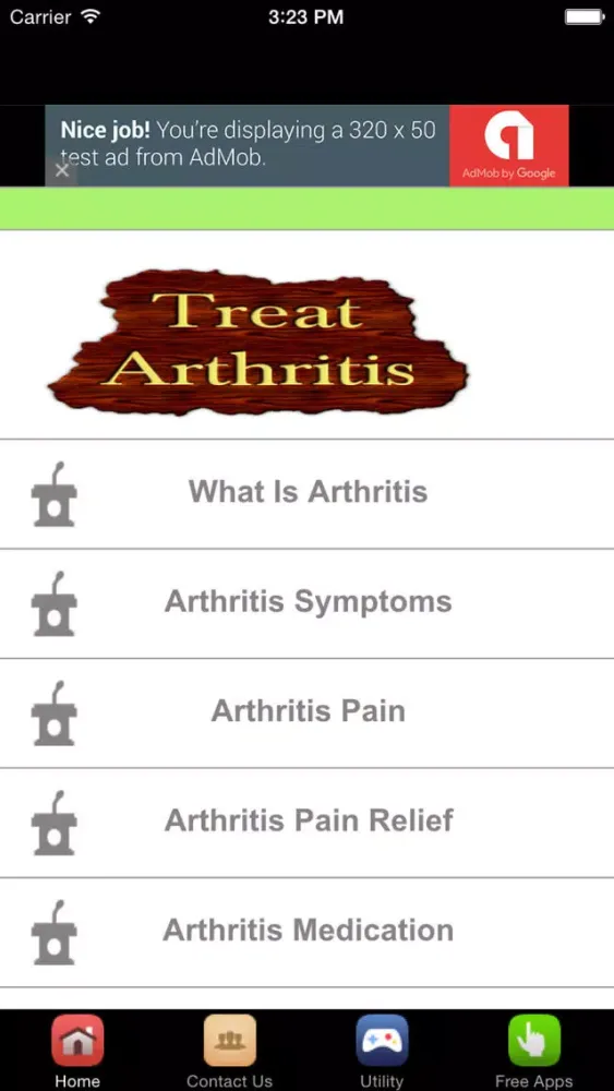 Tangkapan skrin Arthritis Treatment And Arthritis Pain Relief