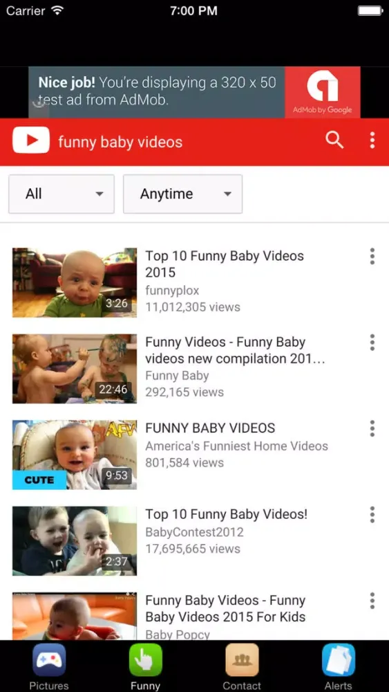 Capturas de pantalla de Funny Baby Videos - #1 Free Cute Baby Pictures App